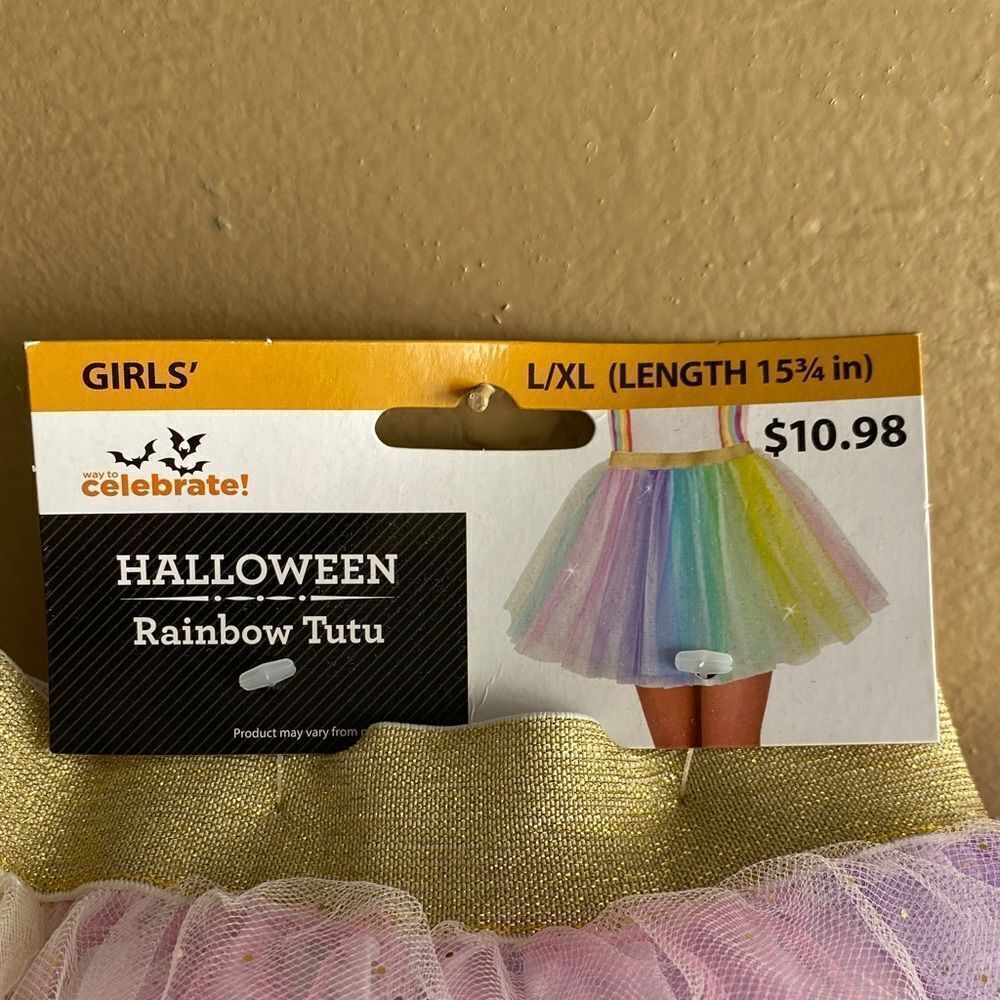 Girls' Rainbow Tutu Costume